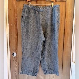 J Jill Love Linen cropped pants L